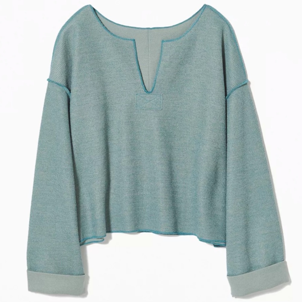 UO Jax Inside Out Notch Neck Top